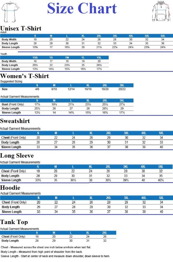 Size Chart – Colamaga